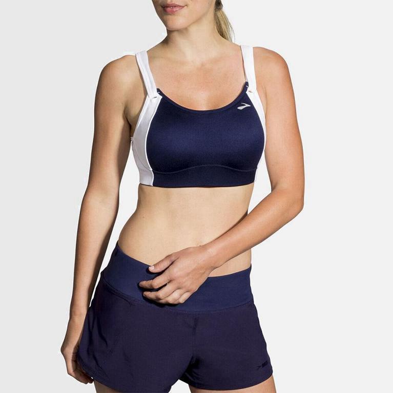 Brooks Fiona Sports Womens Running Bra Ireland Blue (NFTO-76195)